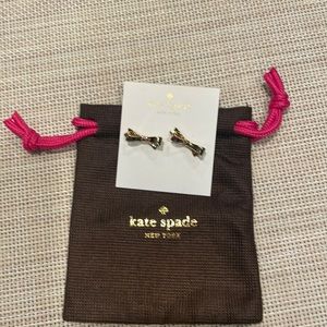 Kate Spade Metal Bow Studs. Gold. New